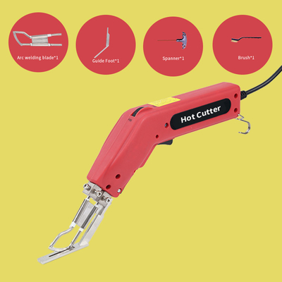 Cuchillo caliente de la espuma resistente de la cuchilla de la soldadura al arco para la tela 100W del cordón